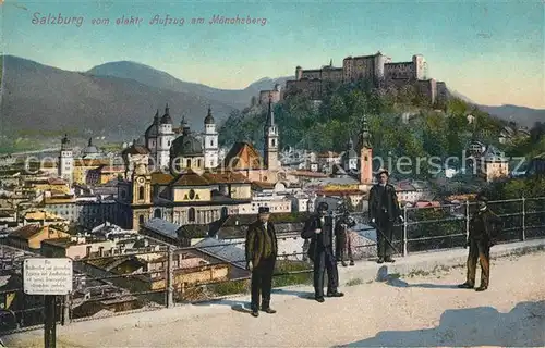 AK / Ansichtskarte Salzburg Oesterreich blick vom Aufzug am Moenchsberg Kat. Salzburg