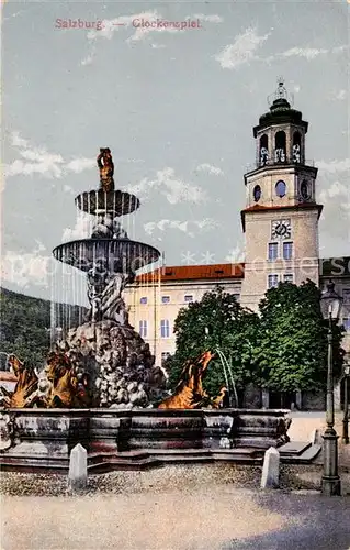 AK / Ansichtskarte Salzburg Oesterreich Glockenspiel Brunnen Kat. Salzburg