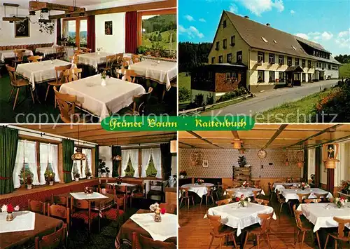 AK / Ansichtskarte Raitenbuch Lenzkirch Gasthaus Pension Gruener Baum Kat. Lenzkirch