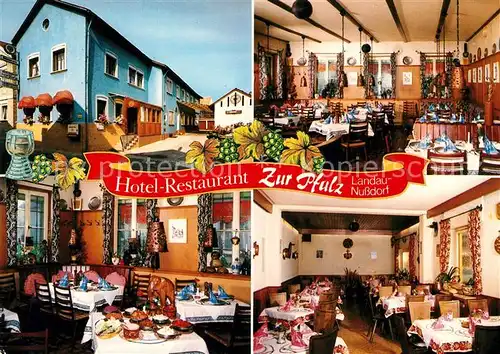 AK / Ansichtskarte Nussdorf Pfalz Hotel Restaurant Zur Pfalz Kat. Landau in der Pfalz