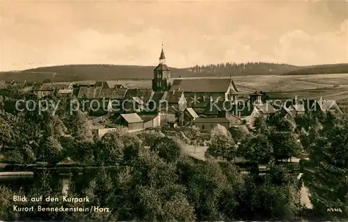 AK / Ansichtskarte Benneckenstein Harz Kurpark