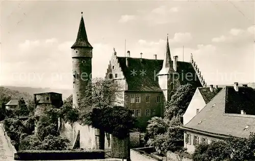 AK / Ansichtskarte Ochsenfurt Nikolaus und dicker Turm mit Landratsamt Kat. Ochsenfurt
