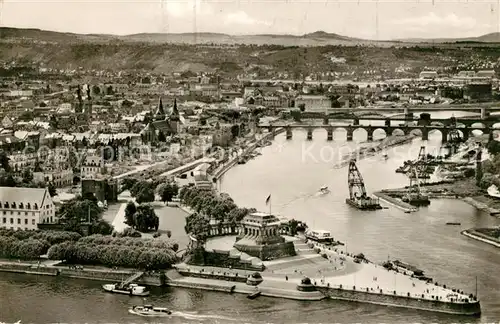 AK / Ansichtskarte Koblenz Rhein Deutsches Eck Kat. Koblenz