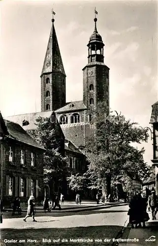 AK / Ansichtskarte Goslar Marktkirche Breitenstrasse Kat. Goslar