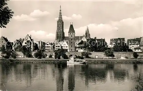 AK / Ansichtskarte Ulm Donau Muenster Donaupartie Kat. Ulm