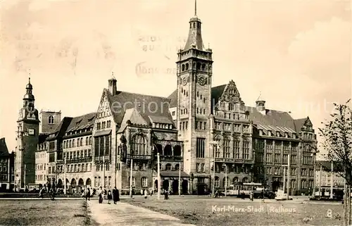 AK / Ansichtskarte Karl Marx Stadt Rathaus Kat. Chemnitz