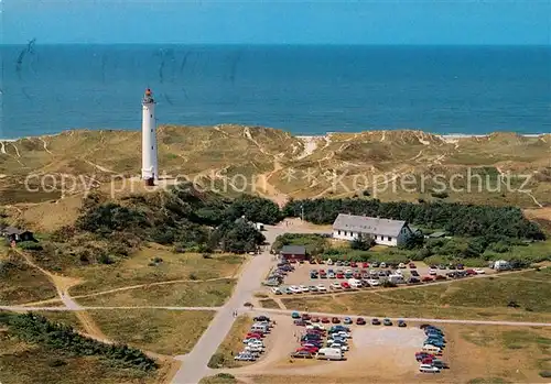 AK / Ansichtskarte Lyngvig Fyr Leuchtturm Fliegeraufnahme