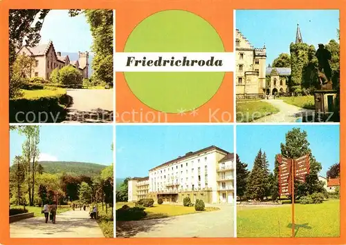 AK / Ansichtskarte Friedrichroda Schloss Reinhardsbrunn Puschkinpark Erholungsheim Walter Ulbricht Kat. Friedrichroda