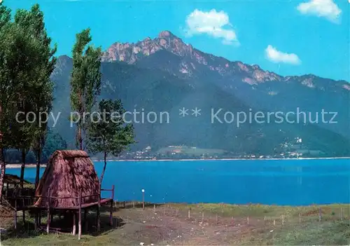 AK / Ansichtskarte Lago di Ledro Esempio di Capanna preistorica nei pressi di Molina Kat. Italien