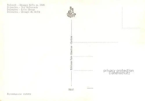 AK / Ansichtskarte Dolomiti Gruppo Sella Kat. Italien