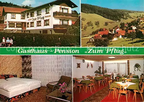 AK / Ansichtskarte Ober Sensbach Gasthaus Pension Zum Pflug Panorama Kat. Sensbachtal