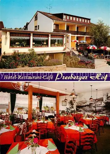 AK / Ansichtskarte Ruedesheim Rhein Hotel Restaurant Cafe Presberger Hof Kat. Ruedesheim am Rhein