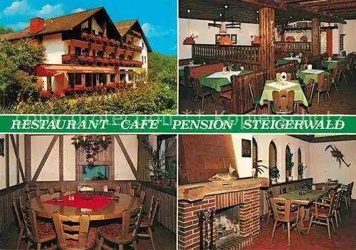 AK / Ansichtskarte Habichsthal Restaurant Cafe Pension Steigerwald Kat. Frammersbach