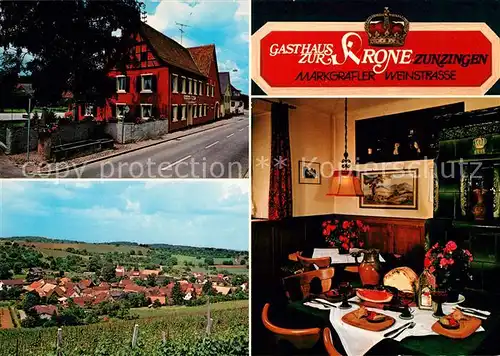 AK / Ansichtskarte Zunzingen Gasthaus zur Krone Kat. Muellheim