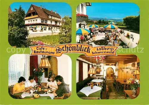 AK / Ansichtskarte Lossburg Cafe Restaurant Schoenblick Kat. Lossburg