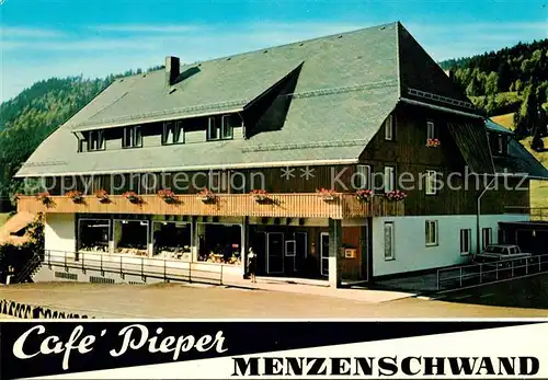 AK / Ansichtskarte Menzenschwand Cafe Pieper Kat. St. Blasien