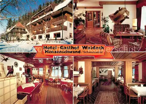 AK / Ansichtskarte Menzenschwand Hotel Gasthaus Waldeck Kat. St. Blasien