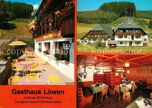 AK / Ansichtskarte Titisee Neustadt Langenordnach Gasthaus Pension Zum Loewen Kat. Titisee Neustadt