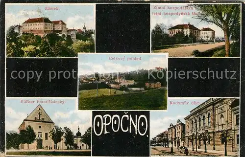 AK / Ansichtskarte Opocno Zamek Kloster Ansichten Kat. Tschechische Republik