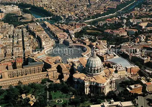 AK / Ansichtskarte Roma Rom Piazza San Pietro Hl Peters Platz Fliegeraufnahme Kat. 