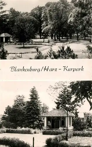 AK / Ansichtskarte Blankenburg Harz Kurpark  Kat. Blankenburg