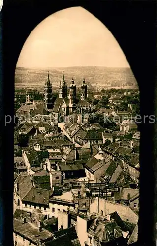 AK / Ansichtskarte Naumburg Saale Blick von der Wenzelskirche auf den Dom Kat. Naumburg