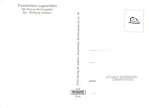 AK / Ansichtskarte Schoenau Berchtesgaden Fremdenheim Lugererlehen mit Kehlstein Hoh Goell und Brett Kat. Berchtesgaden