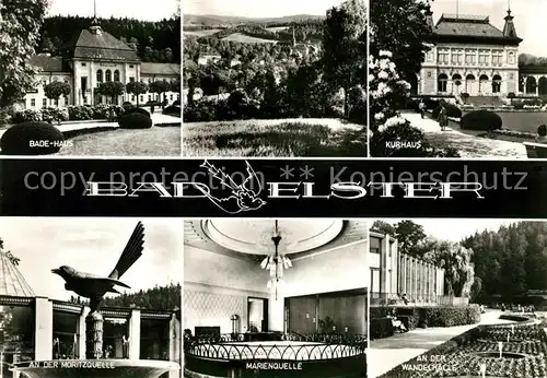 AK / Ansichtskarte Bad Elster Badehaus Kurhaus Moritzquelle Marienquelle Wandelhalle Kat. Bad Elster