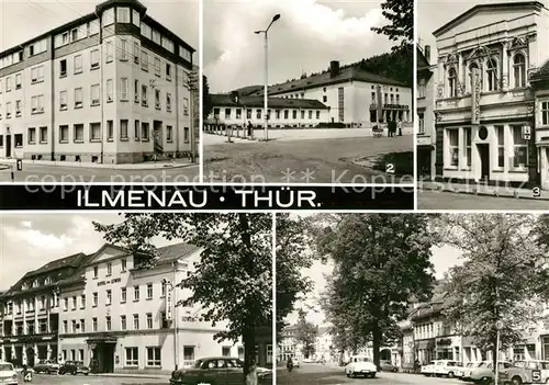 AK / Ansichtskarte Ilmenau Thueringen Haus des Handwerks Stadtkulturzentrum HOG Lindenhof HO Hotel Zum Loewen Lindenstrasse Kat. Ilmenau