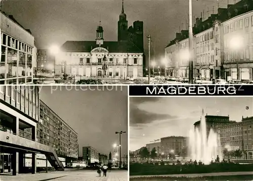 AK / Ansichtskarte Magdeburg Rathaus Karl Marx Str Wilh Pieck Allee Kat. Magdeburg