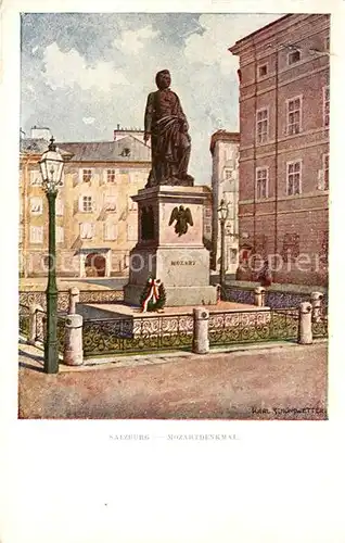 AK / Ansichtskarte Salzburg Oesterreich Mozartdenkmal Kat. Salzburg