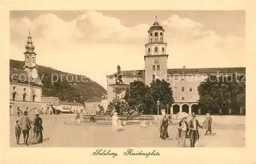 AK / Ansichtskarte Salzburg Oesterreich Residenzplatz Kat. Salzburg