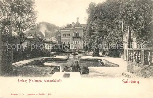 AK / Ansichtskarte Salzburg Oesterreich Schloss Hellbrunn Wasserkuenste Kat. Salzburg