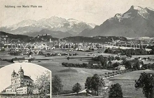 AK / Ansichtskarte Salzburg Oesterreich Blick von Marai Plain Kat. Salzburg