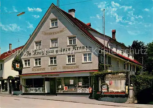 AK / Ansichtskarte Lindenberg Allgaeu Restaurant Cafe Imbissstube Im Krug zum gruenen Kranz Kat. Lindenberg i.Allgaeu