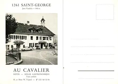 AK / Ansichtskarte St George Aubonne Hotel Au Cavalier Kat. St George
