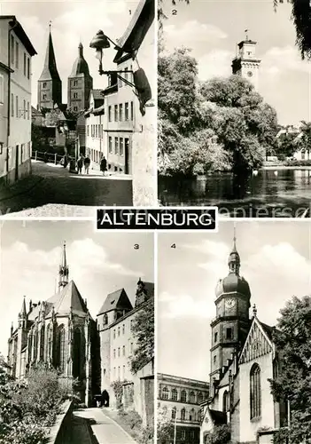 AK / Ansichtskarte Altenburg Thueringen Rote Spitzen Kleiner Teich Kunstturm Schlosskirche Bartholomaeikirche Kat. Altenburg