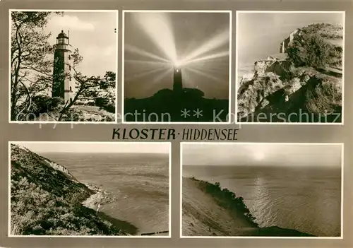 AK / Ansichtskarte Kloster Hiddensee Leuchtturm Steilkueste Kat. Insel Hiddensee