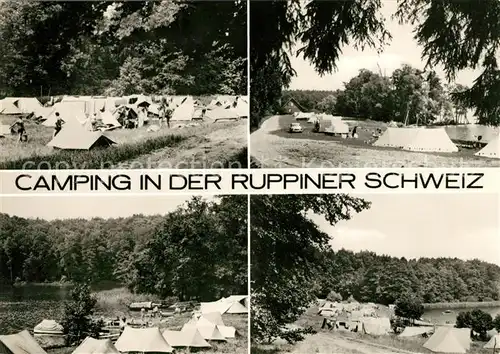 AK / Ansichtskarte Ruppin Brandenburg Camping in der Ruppiner Schweiz Kat. Neuruppin