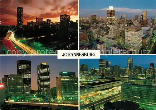 AK / Ansichtskarte Johannesburg Gauteng Skyline Nachtaufnahme Kat. Johannesburg