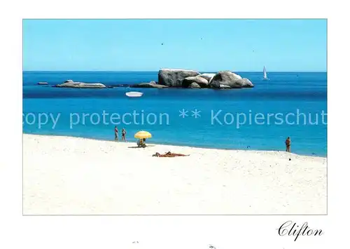 AK / Ansichtskarte Clifton Cape Town Strand