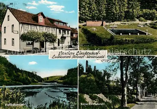 AK / Ansichtskarte Steimel Altenkirchen Westerwald Pension Lindenhof Schwimmbad Kat. Altenkirchen (Westerwald)