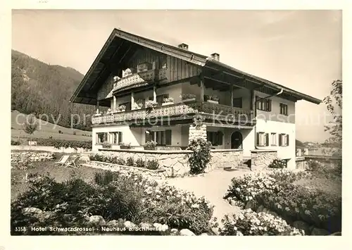 AK / Ansichtskarte Neuhaus Schliersee Hotel Schwarzdrossel Kat. Schliersee