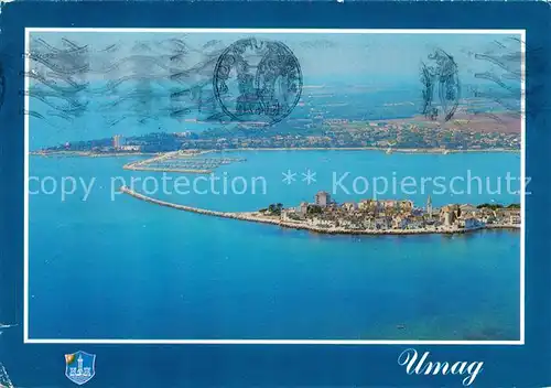 AK / Ansichtskarte Umag Umago Istrien Fliegeraufnahme Hafen Kat. Kroatien