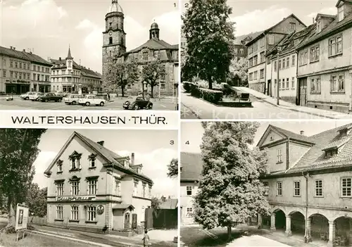 AK / Ansichtskarte Waltershausen Gotha Marktplatz Klubhaus Schloss Tenneberg Kat. Waltershausen