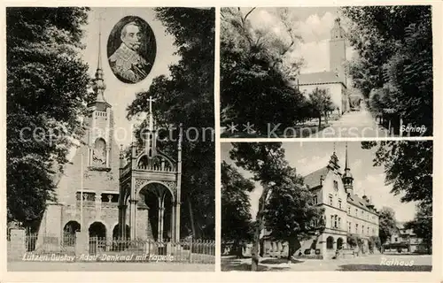 AK / Ansichtskarte Luetzen Gustav Adolf Denkmal mit Kapelle Schloss Rathaus Kat. Luetzen