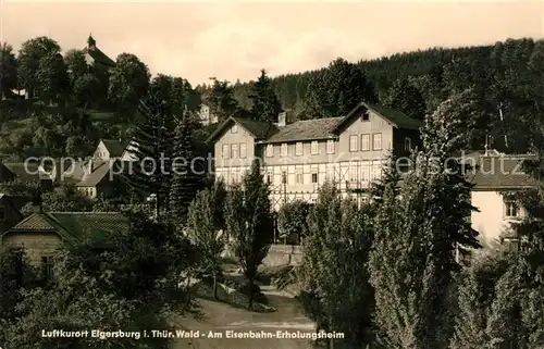 AK / Ansichtskarte Elgersburg Am Eisenbahn Erholungsheim Kat. Elgersburg