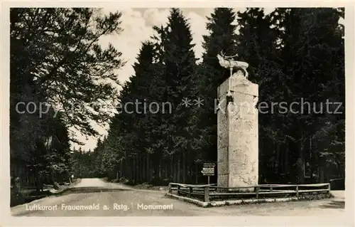 AK / Ansichtskarte Frauenwald Thueringen Monument  Kat. Frauenwald