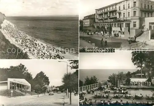 AK / Ansichtskarte Sellin Ruegen Strand Hotel Frieden HO Rationell Kat. Sellin Ostseebad