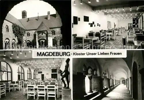 AK / Ansichtskarte Magdeburg Kloster Unserer Lieben Frauen Tonsur Cafe Kreuzgang Kat. Magdeburg
